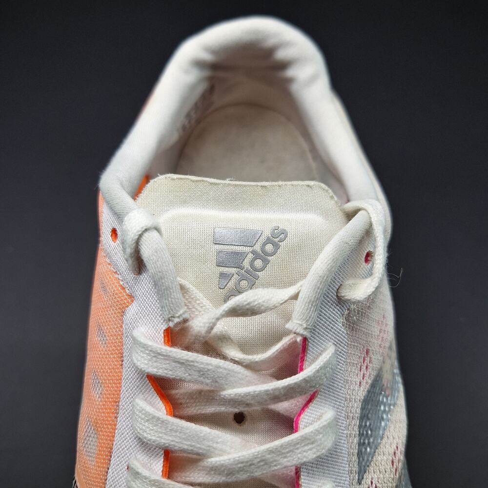 Adidas Adizero Boston 9 Womens 10 White Screaming Pink H68744 Running Shoes - Picture 6 of 14